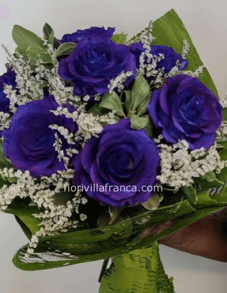 Bouquét di rose blu